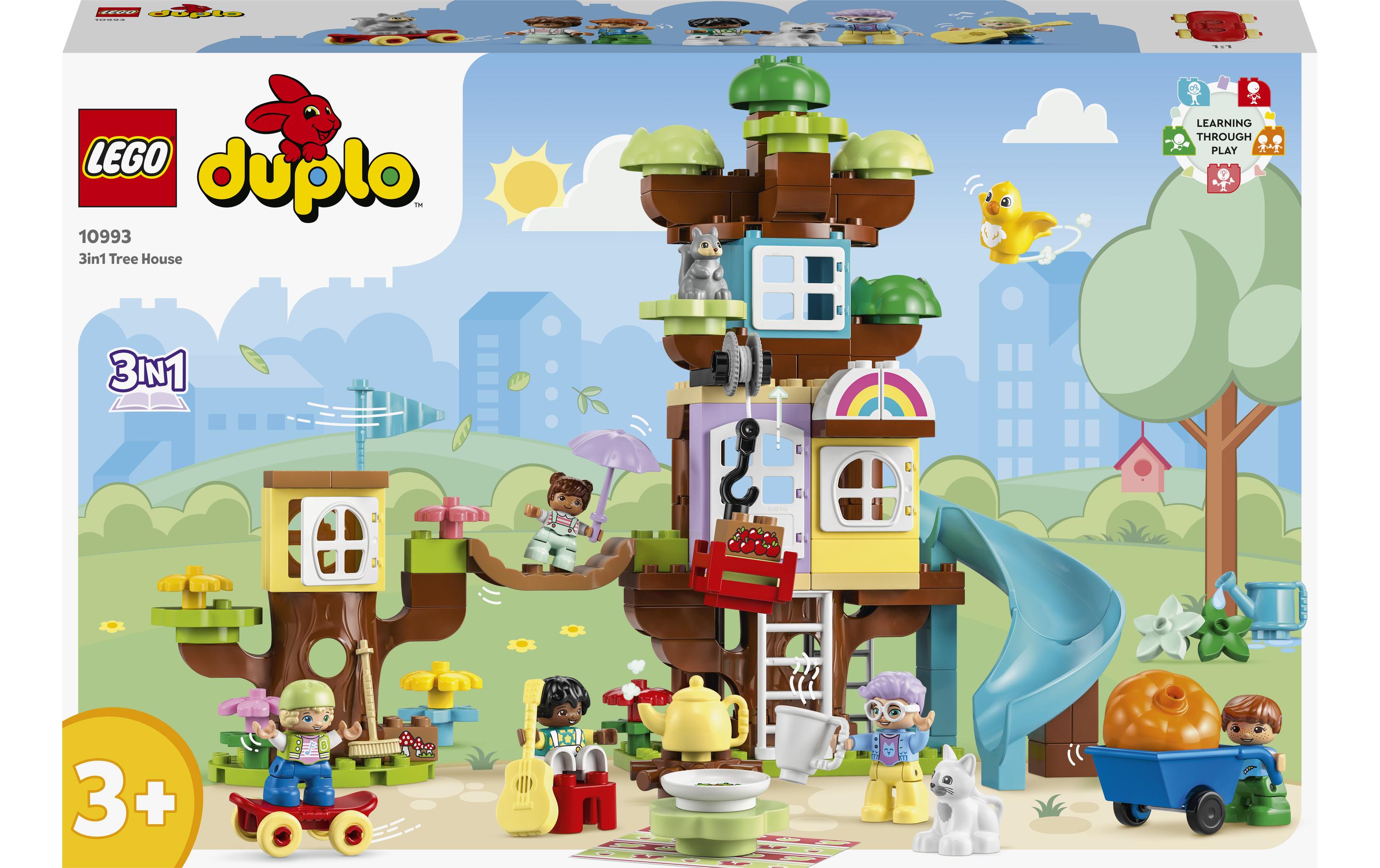 DUPLO® 3-in-1-Baumhaus 10993Outdoor-Abenteuer mit einem Spielzeug-Baumhaus zum Umbauen