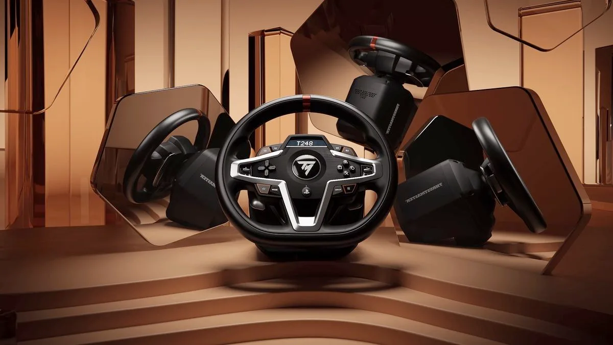 Ensemble Volant-Pedalier Thrustmaster T248 pour PC, PS4 et PS5 Volants gaming
