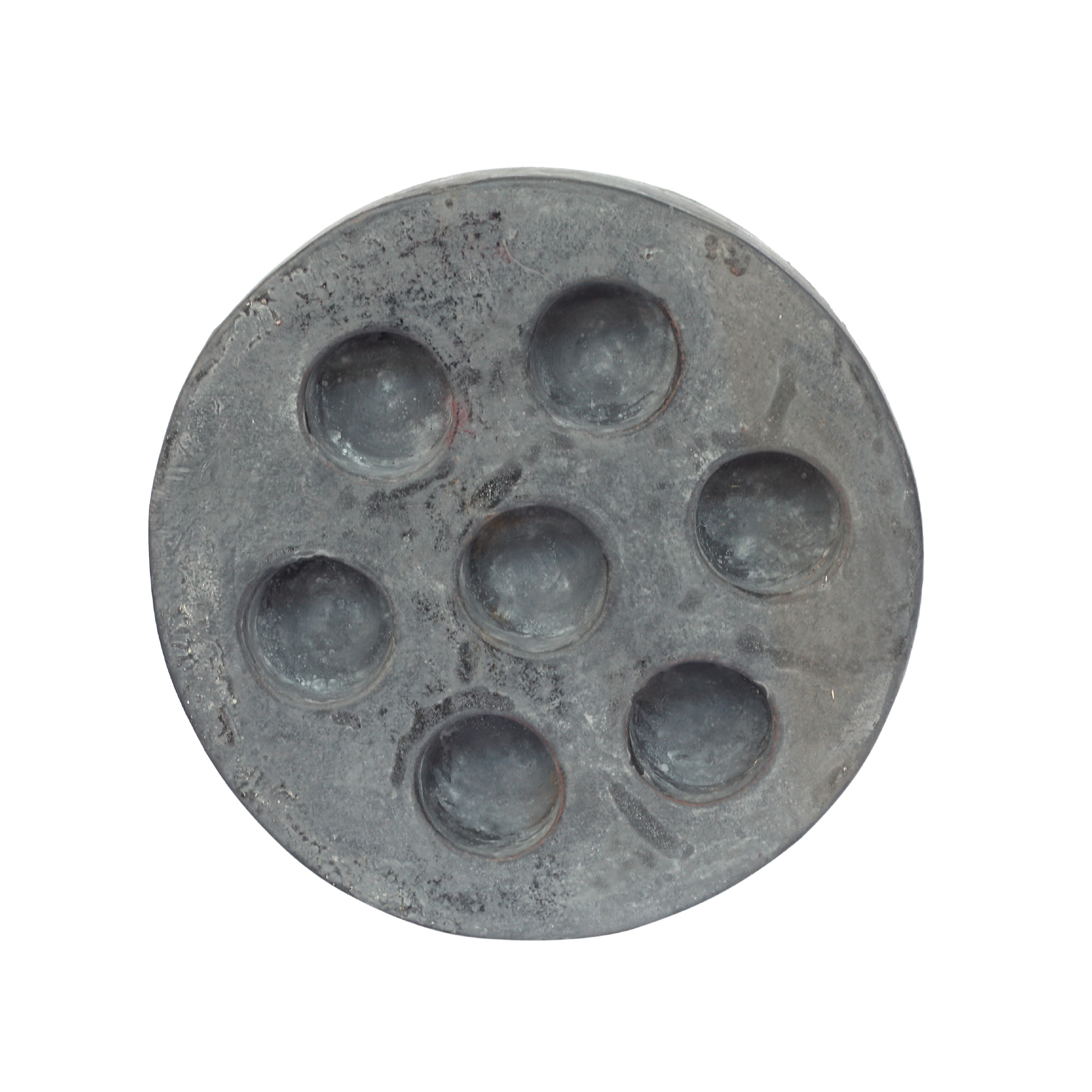 7-er Teelichthalter, grau, Ø 22 cm, H 11 cm von fischer's lagerhaus