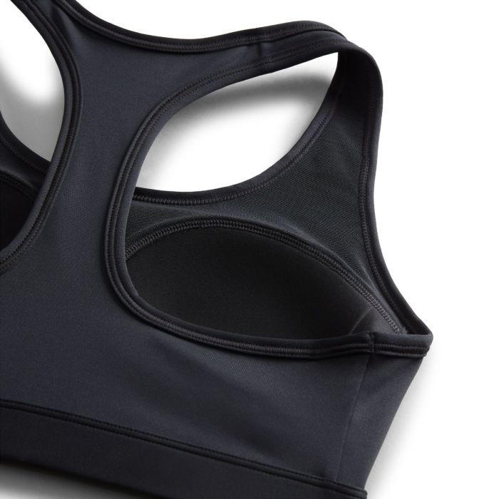 Nike Dame BH Swoosh Medium Support Bra Sort