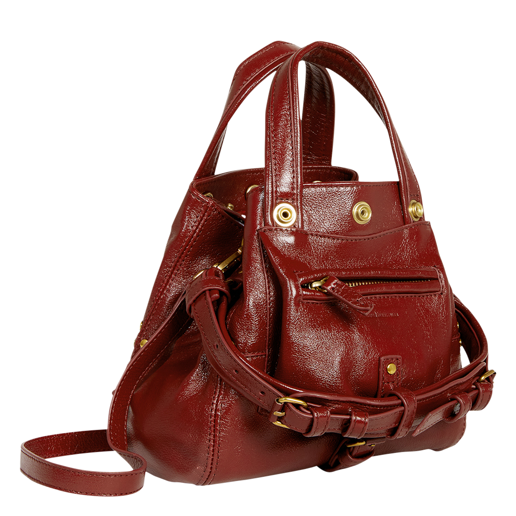 BILLY NANO - Sac bandoulière en cuir | Marron