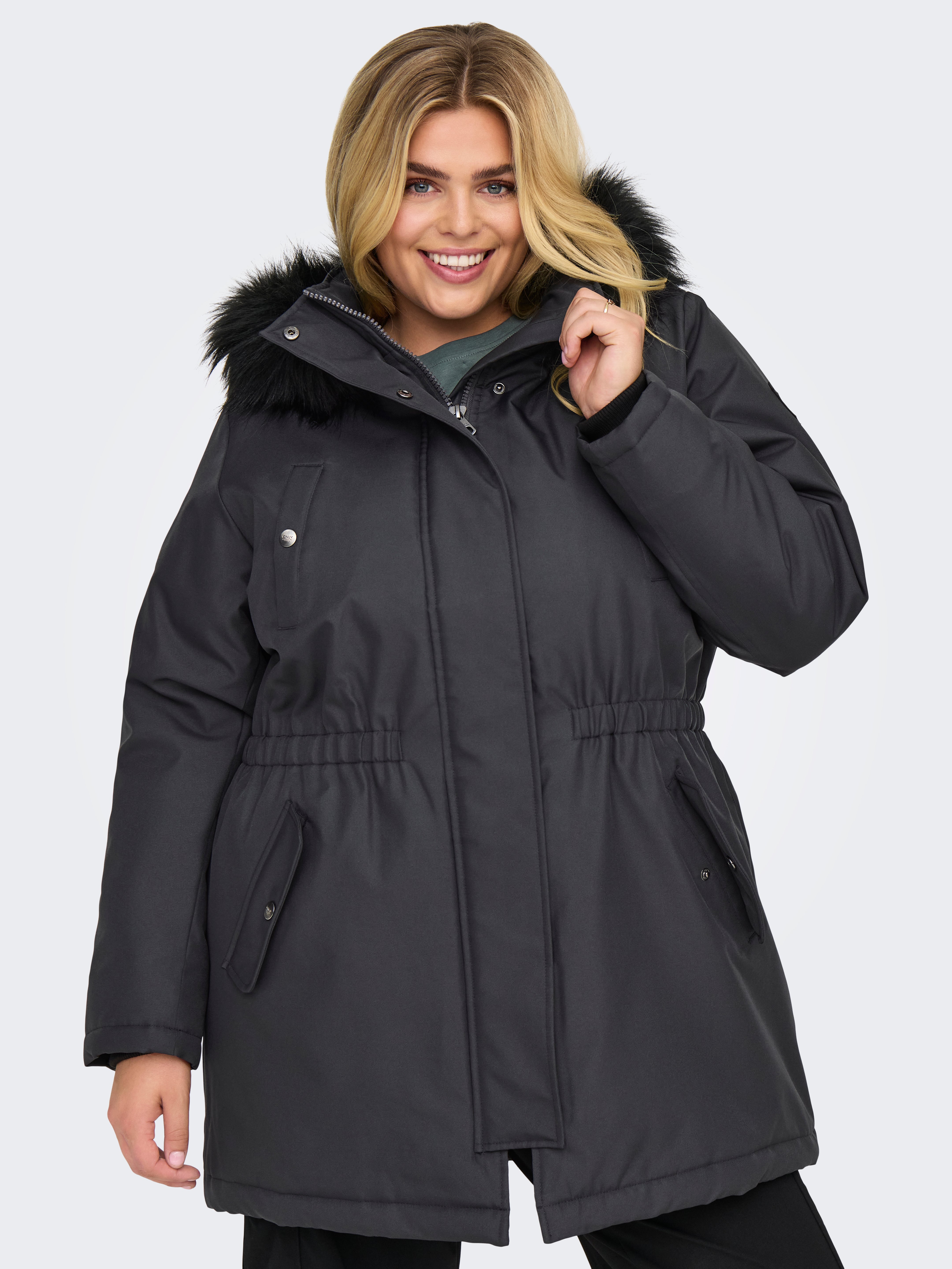 CARIRENA Langer Parka Phantom