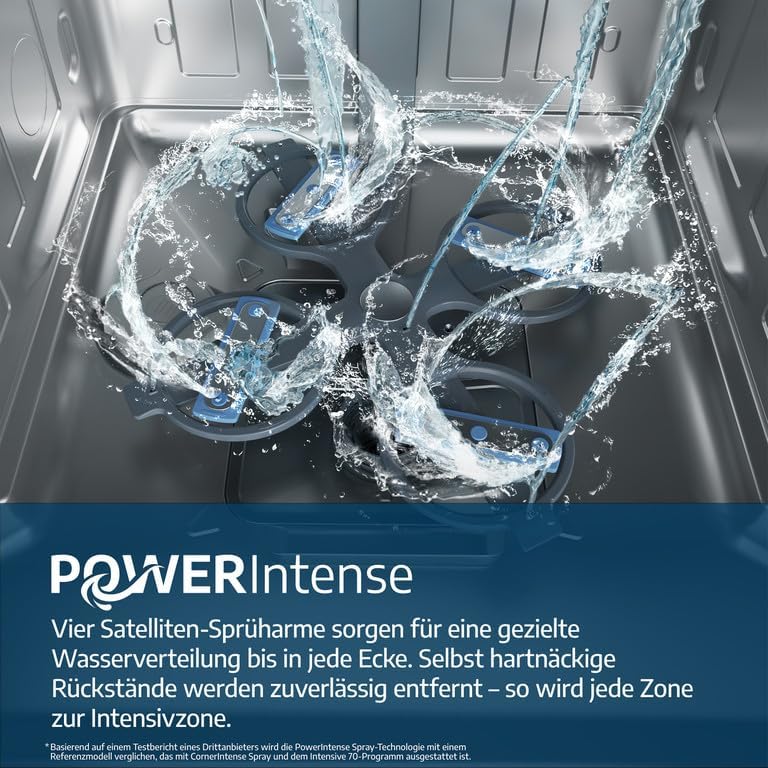 Beko BDDN36561XP Geschirrspüler 60 cm, unterfähig, für 15 Maßgedecke, 5 Programme, 6 Zusatzfunktionen, 3 Spülebenen, PowerIntense, SilentWash, SelfDry, Programm für halbe Beladung, edelstahl