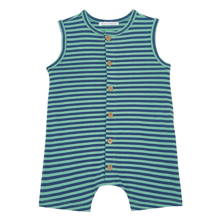 Zhoe & Tobiah Combishort Rayée | Vert argile