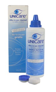 Unicare Alles-in-een vloeistof Voor Zachte Contactlenzen 240ML
