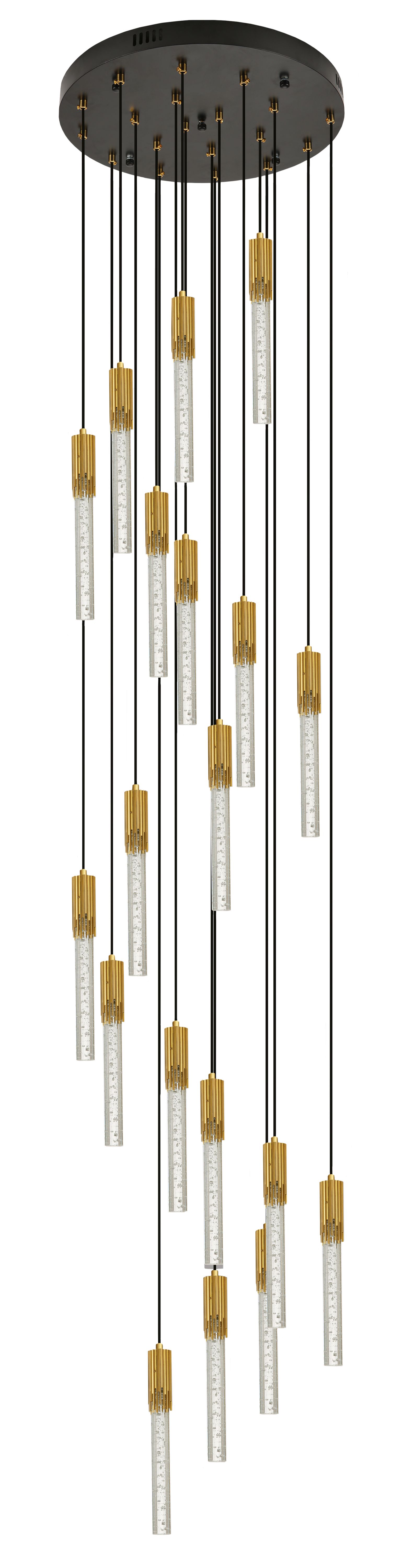 Hanglamp 19-lichts Goud Maud ⌀45  x H150 cm
