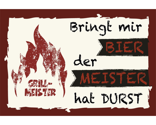 BBQ vloerbeschermingsmat, biergrillmaster, 75x120 cm