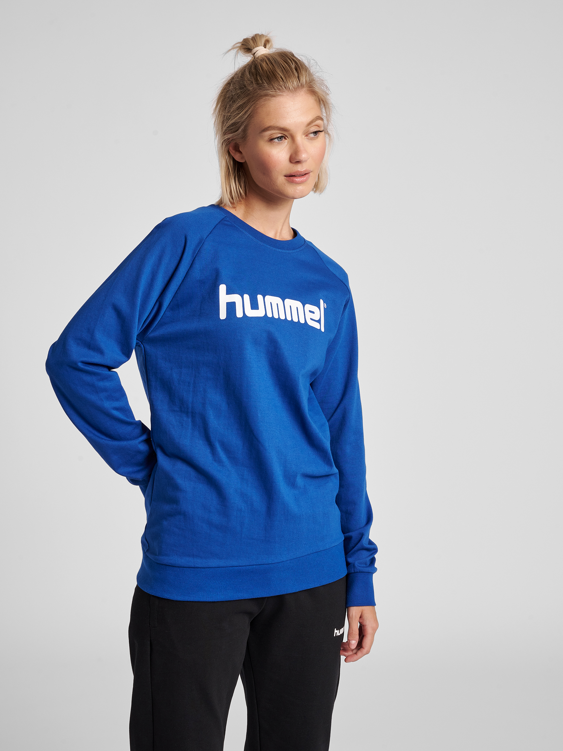 HUMMEL GO COTTON LOGO SWEATSHIRT WOMAN