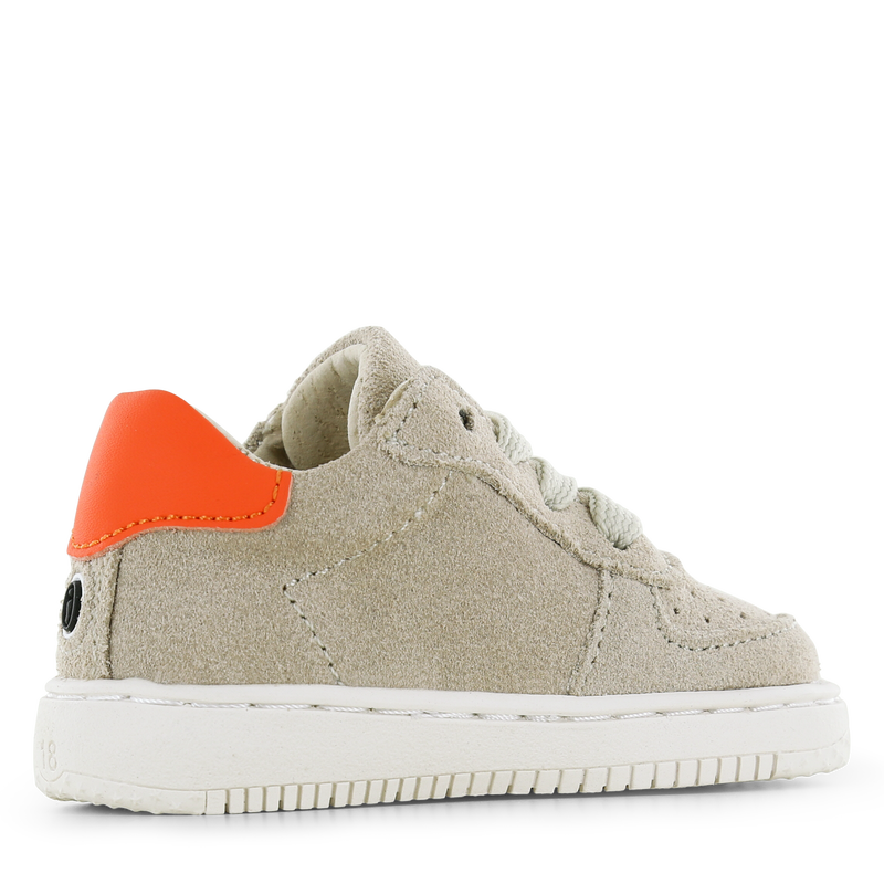 Shoesme beige sneakertje Microfiber leer, Suède | Jongens schoenen
