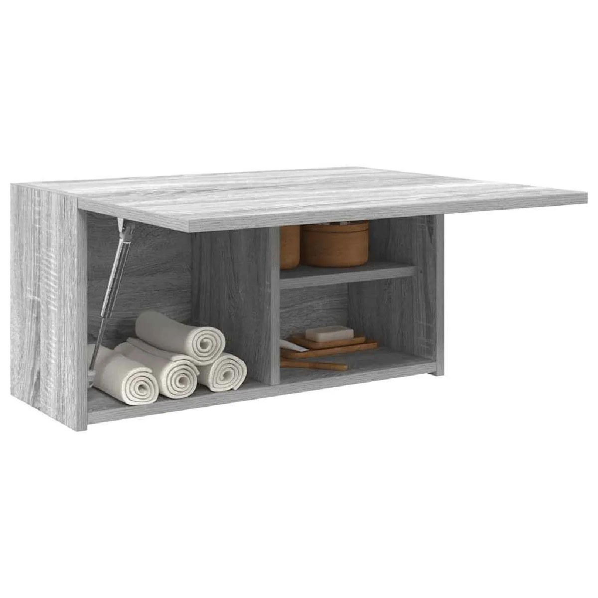 vidaXL Armoire murale de bain - Sonoma gris