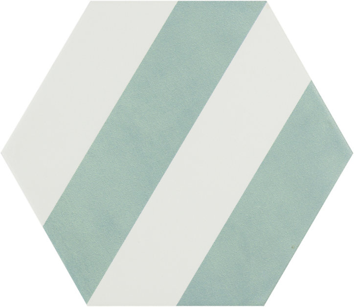 Carrelage sol et mur à rayures coloris bleu clair Meraki 22,8 x 19,8 cm