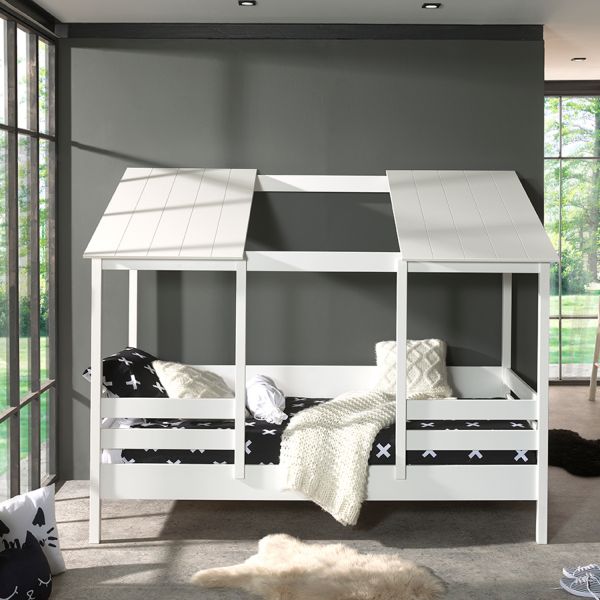 Vipack Housebed Wit / Wit 90 x 200 cm