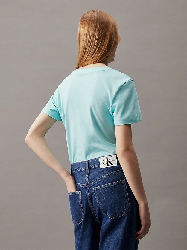 Camiseta slim fit com monograma