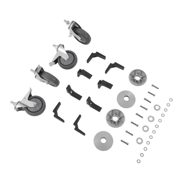 Serveringsvogn, 2 hyller, rustfritt stål, opptil 150 kg