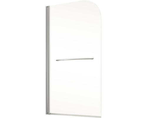 Badscherm, 1-delig, SCHULTE Komfort, 70 x 140 cm, helder glas, chroomlook profiel, D1670 41 50 140