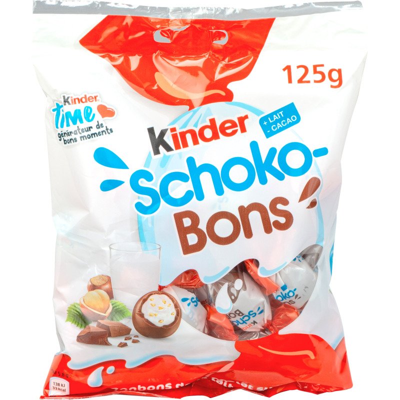 Schokobon Kinder - Sachet de 125 g - 20 pièces