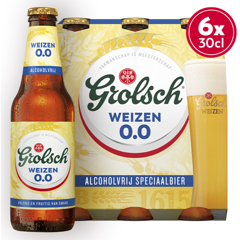 Grolsch Weizen alcoholvrij speciaalbier 6-pack