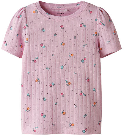 Name It T-Shirt - NmfHamanda - Sweet Träume m. Lochmuster