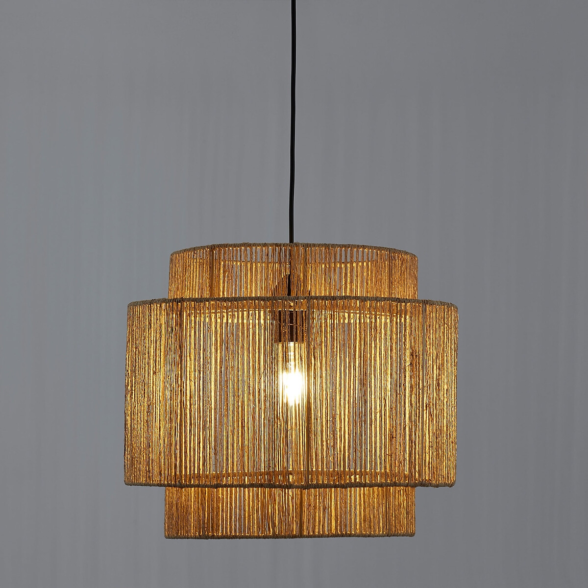 LA REDOUTE INTERIEURS<br>Luminária suspensa dupla, Ø40 cm, Yaku