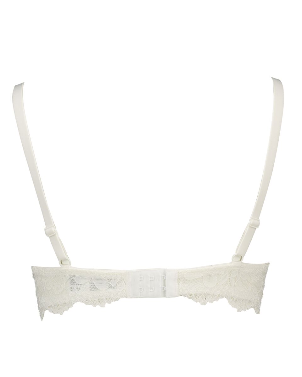 Low rise plunge Padded BH - Wit