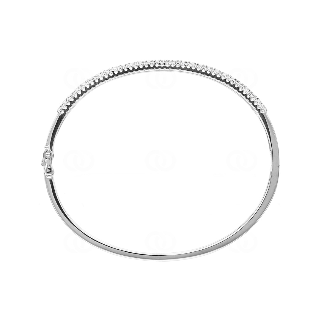 2.01 Karat Diamantarmreif 750/18 K Weissgold