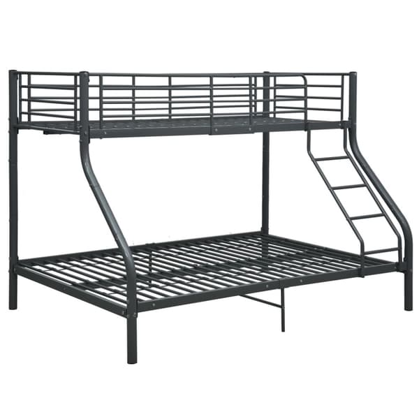 vidaXL Køyeseng ramme svart metall 140x200 cm/90x200 cm