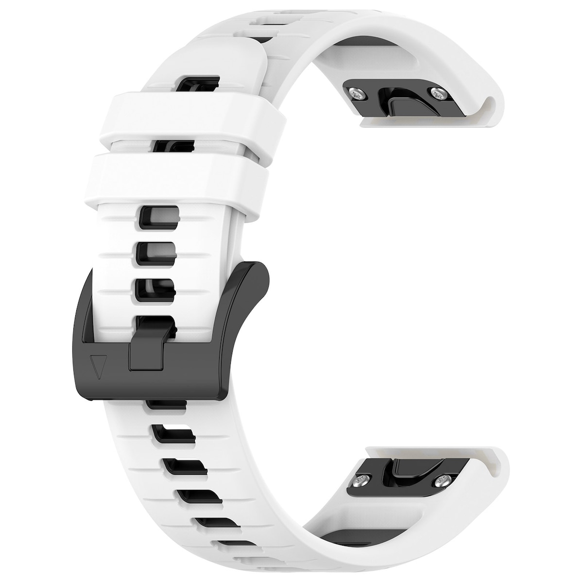 Hurtigutløsende horisontale linjer Tofarget armbåndsklokkerem for Garmin Fenix Flerfarget 20 mm