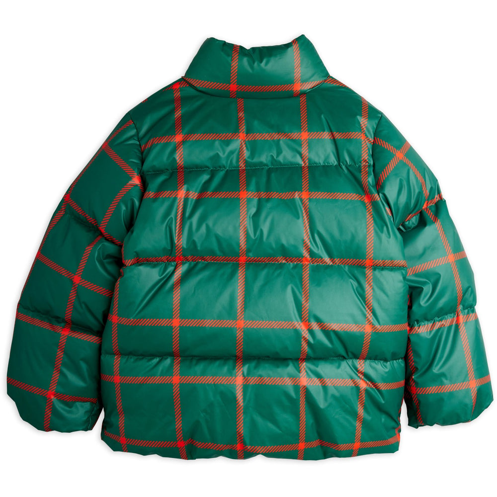 Køb Mini Rodini Green Plaid AOP Citypuffer
