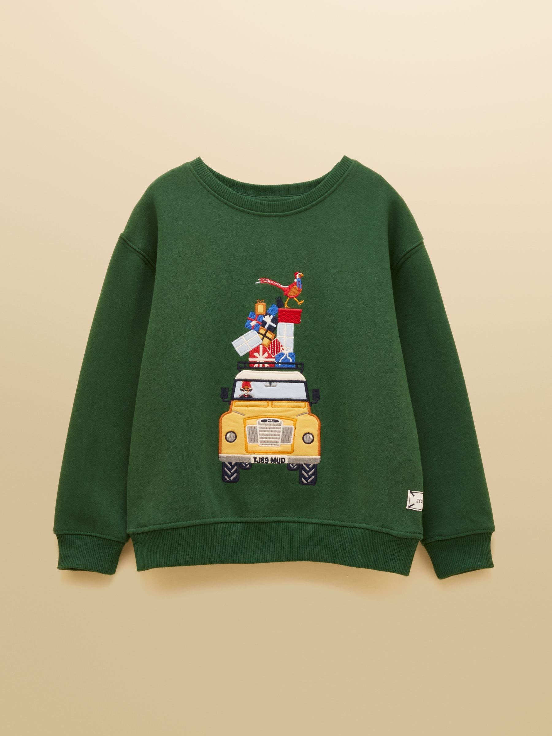 Donkergroen - Joules Boys' Applique Sweatshirt