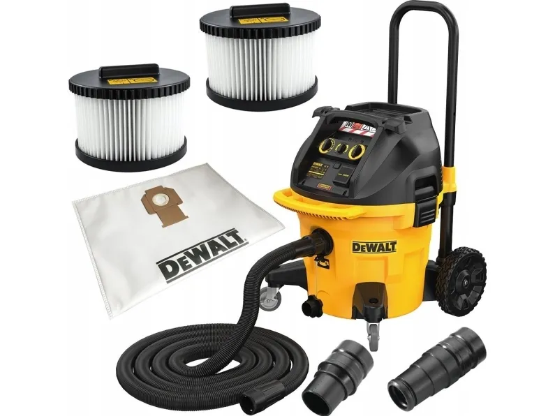 DeWALT DWV905M-QS, Tør&våd, Gul, 38 L, 18,4 L, 75 l/s, 25 kPa