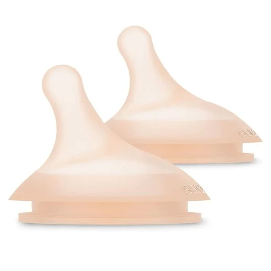 Lot de 2 tétines anti-colique pour biberon ZERØ.ZERØ   Débit lent   de               Suavinex