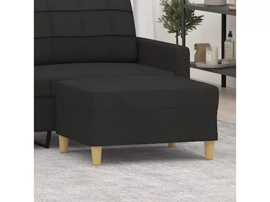 Repose-pied Noir 70x55x41 cm Tissu