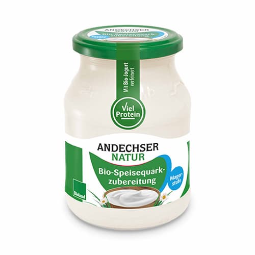 Andechser BIO Speisequarkzubereitung Magerstufe 0%