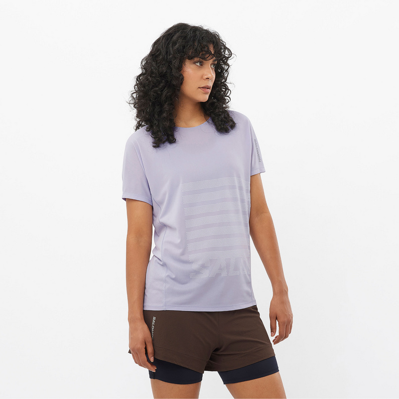 Salomon Damen Sense Aero GFX T-Shirt