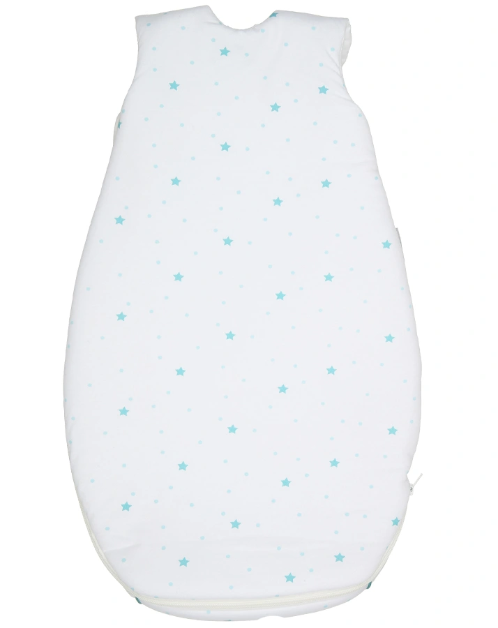 Schlafsack AIRPOINTS® STARS AND DOTS in weiß/hellblau