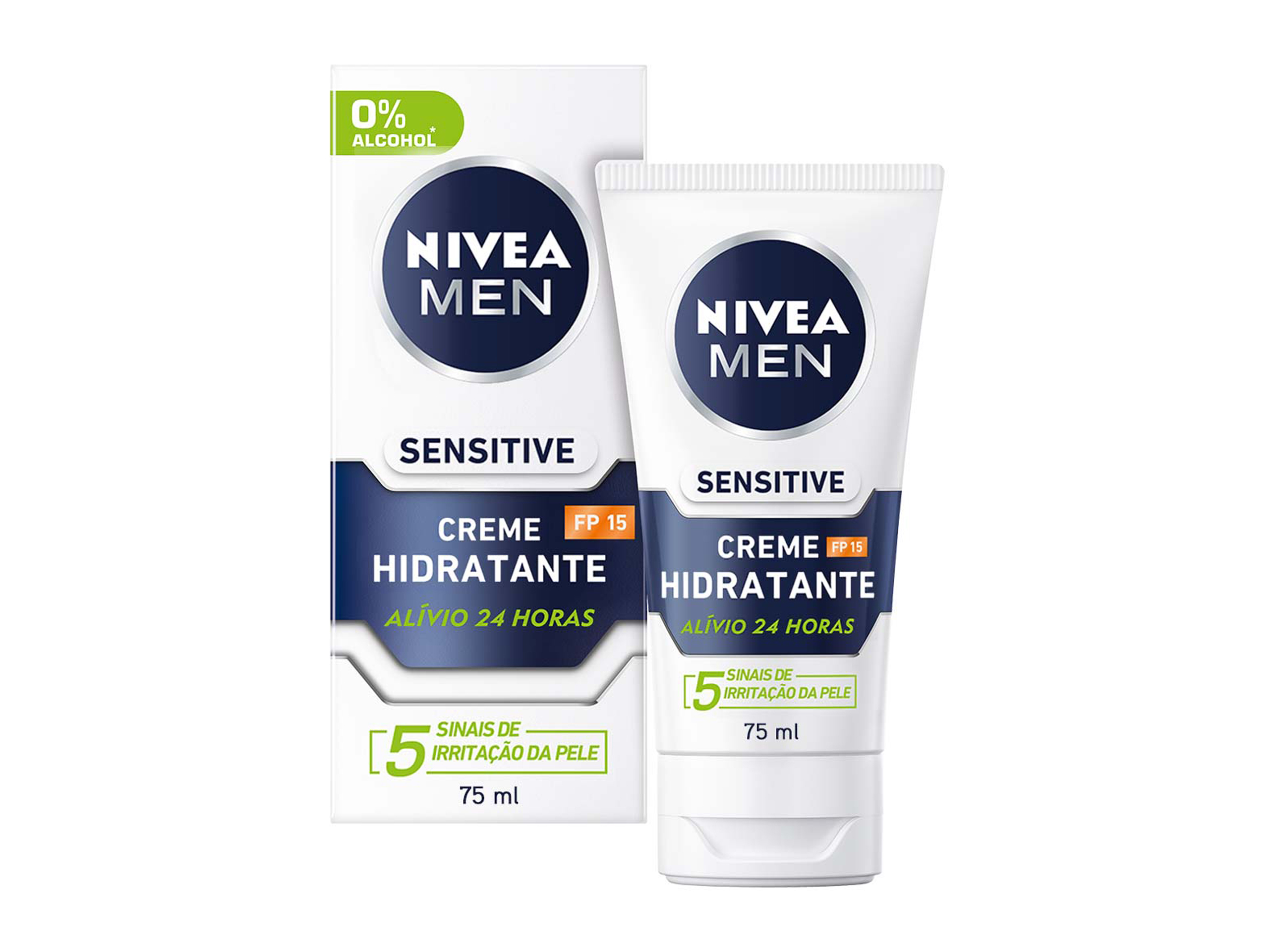 Creme de Rosto Hidratante Sensitive FP15 NIVEA MEN 75 ml