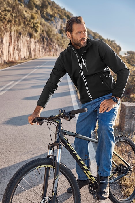 JAY-PI Softshell-Jacke FLEXNAMIC®, Bikewear, Stehkragen, modische Reflektoren