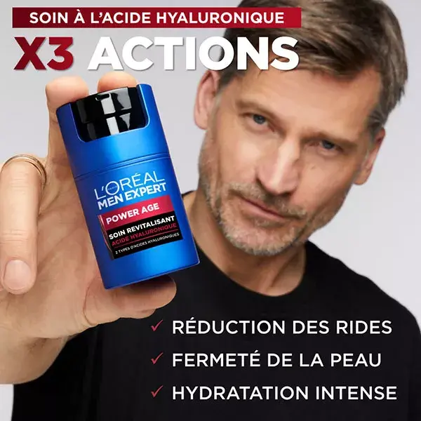 L'Oréal Men Expert Power Age Tratamento Revitalizante com Ácido Hialurônico 50ml