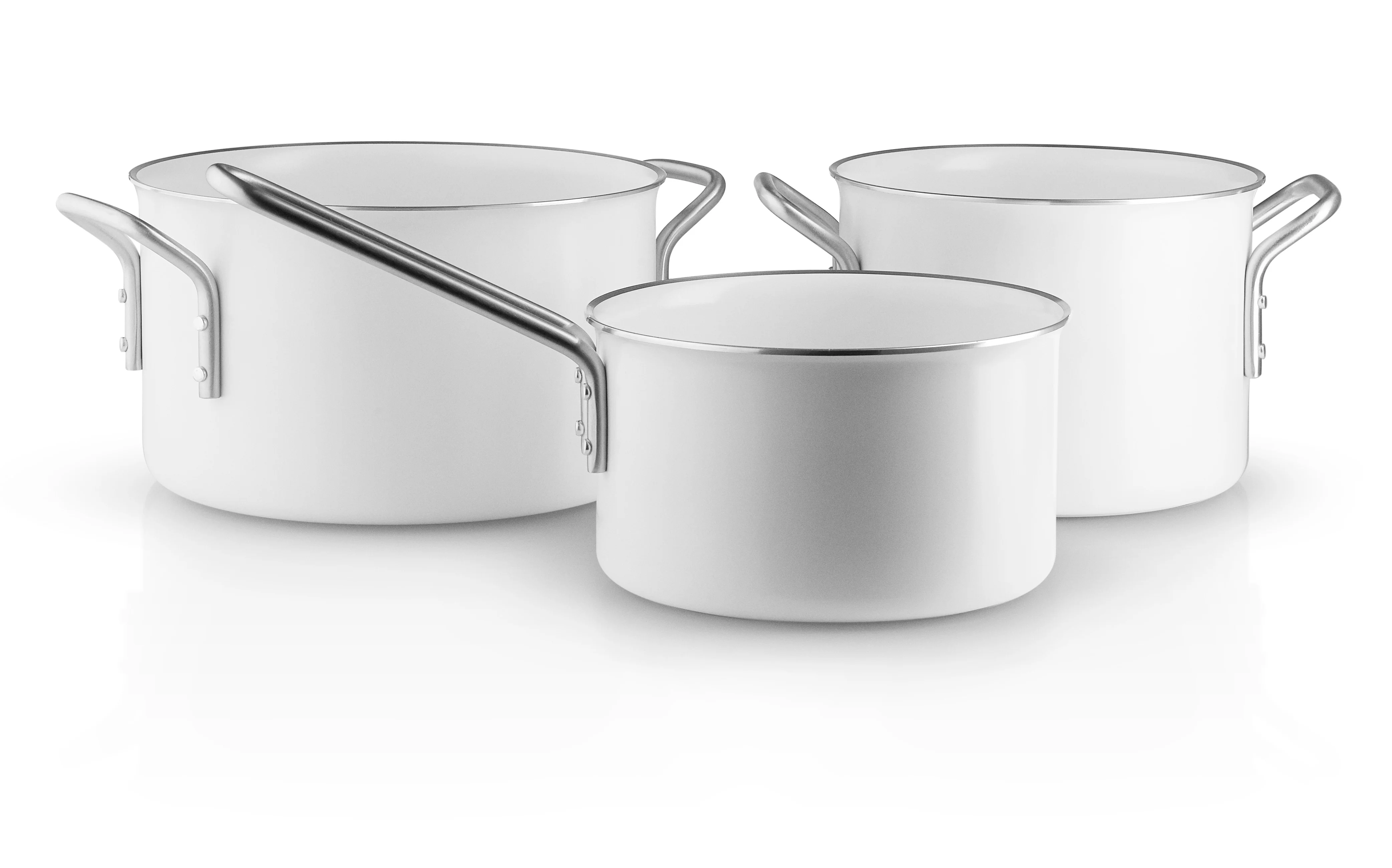 Eva Trio  White Line grydesæt - 3 dele