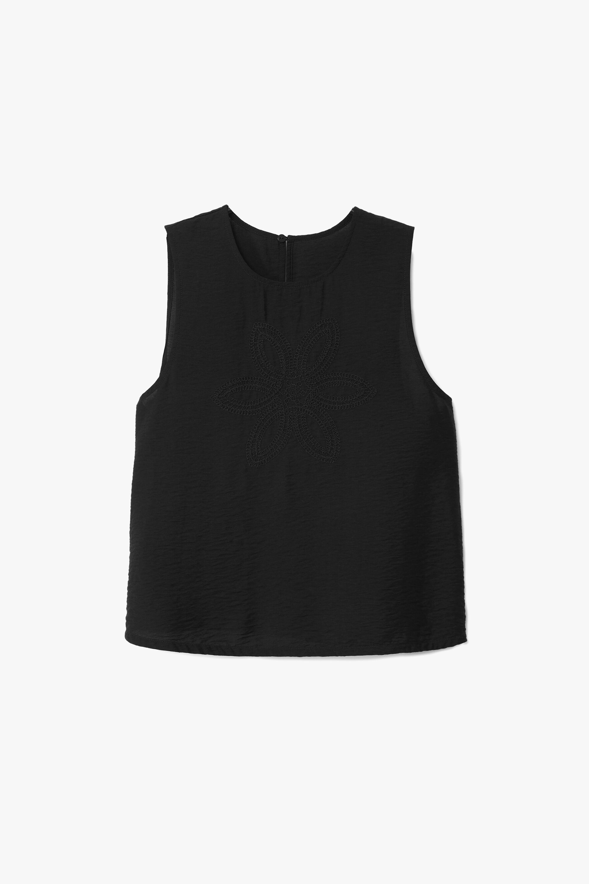 Blusa bordado flor