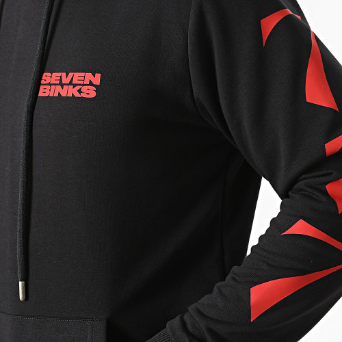 Ensemble De Survetement Logo Noir Rouge