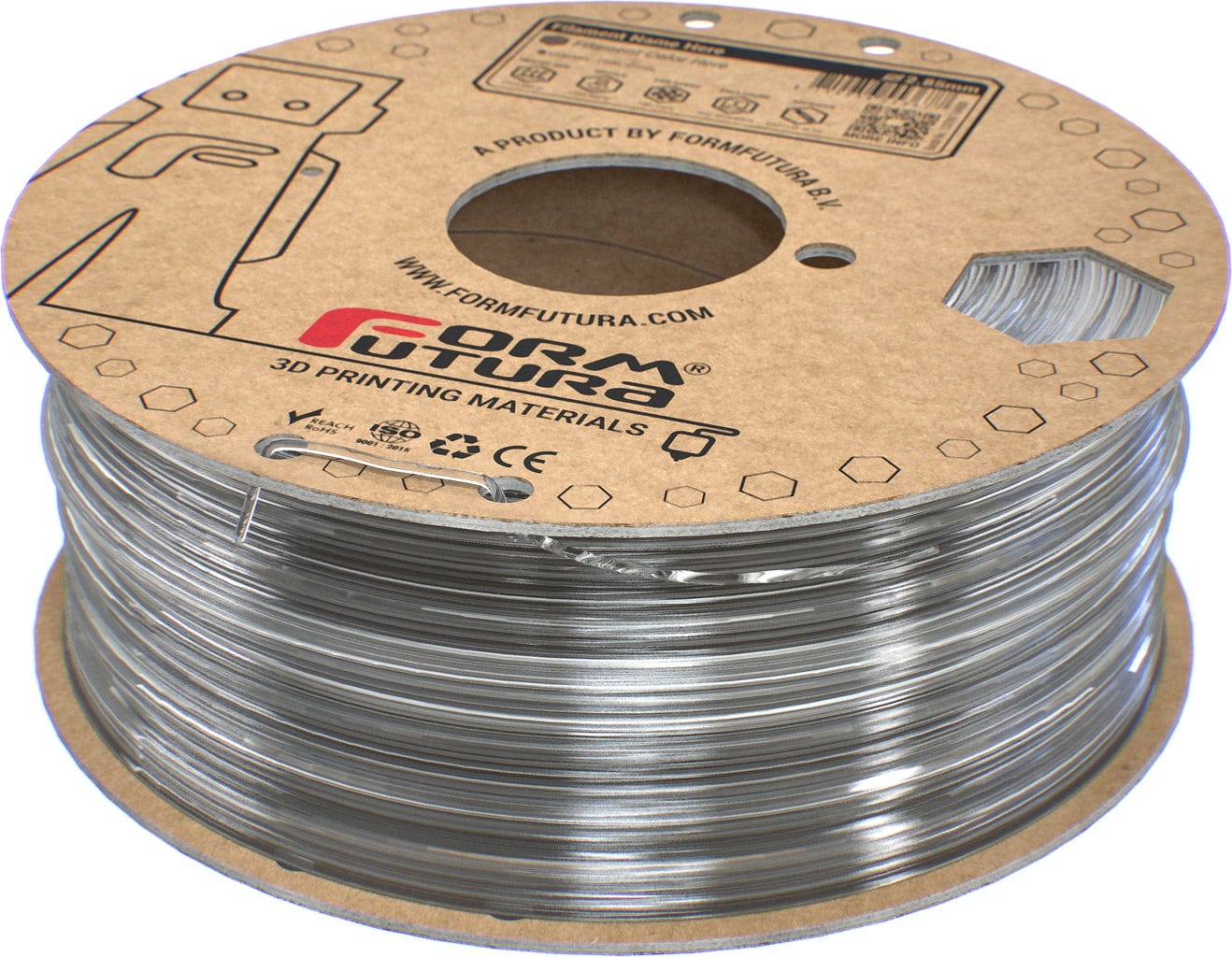 FormFutura  AthenaX Clear, 1,75 mm / 1000 g    High Performance PCTG Filament mit hoher Transparenz in Clear