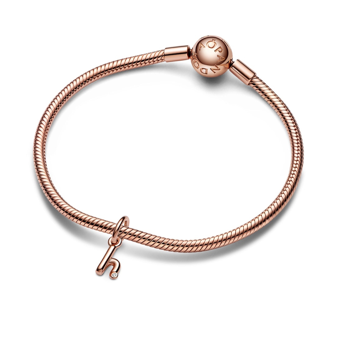 Pandora Rose Moments Buchstabe h Handschrift Charm-Anhänger