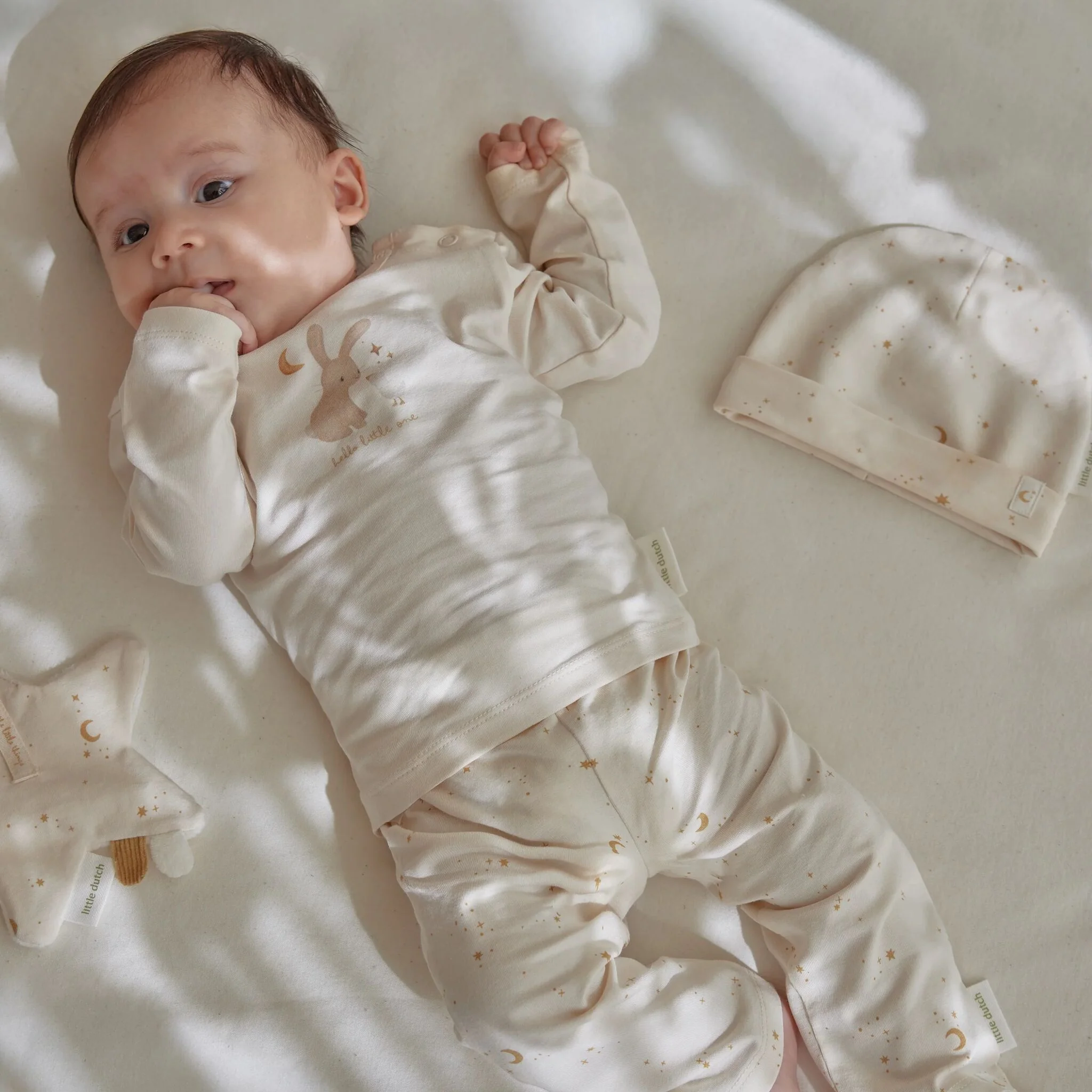 Biologisch katoenen baby giftset – perfect kraamcadeau in geschenkdoos