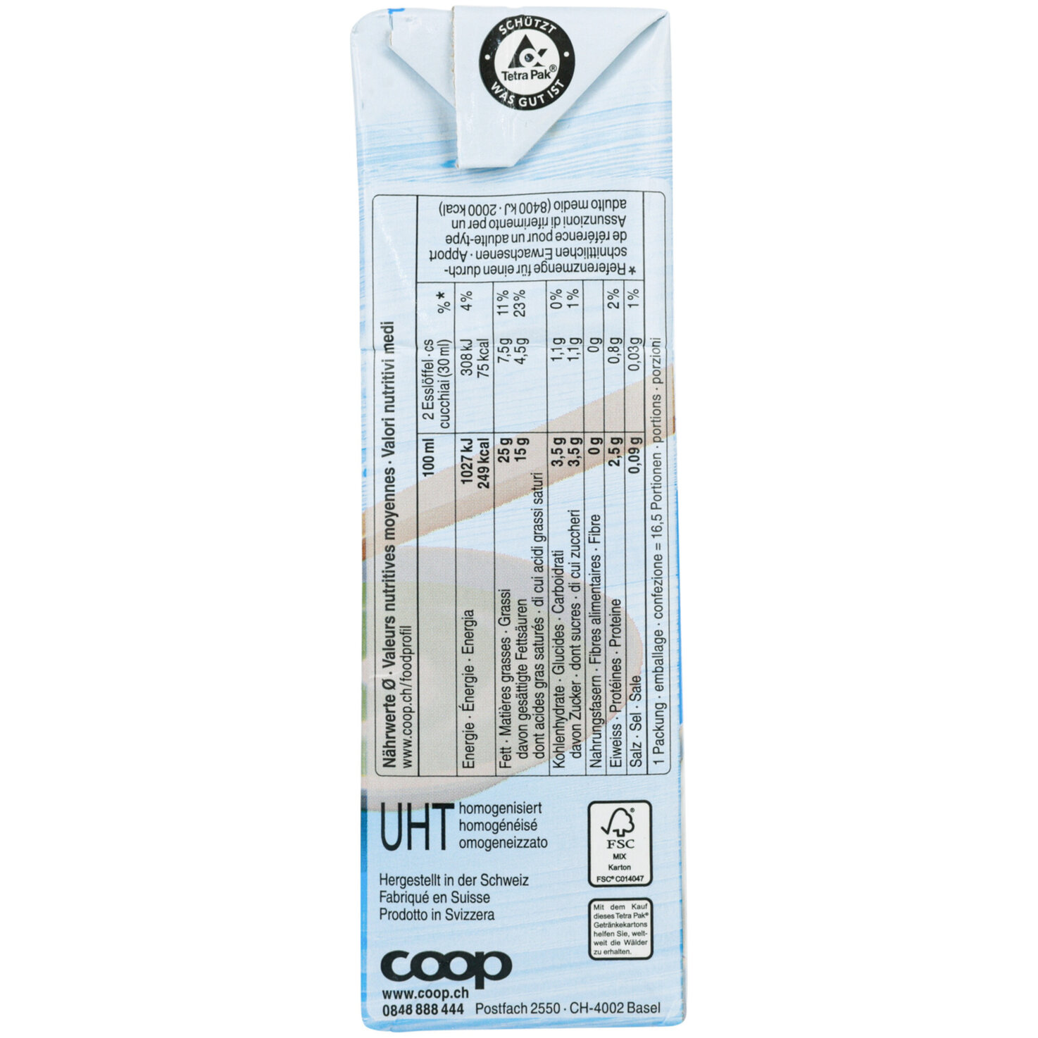 Prix Garantie Halbrahm 25% UHT