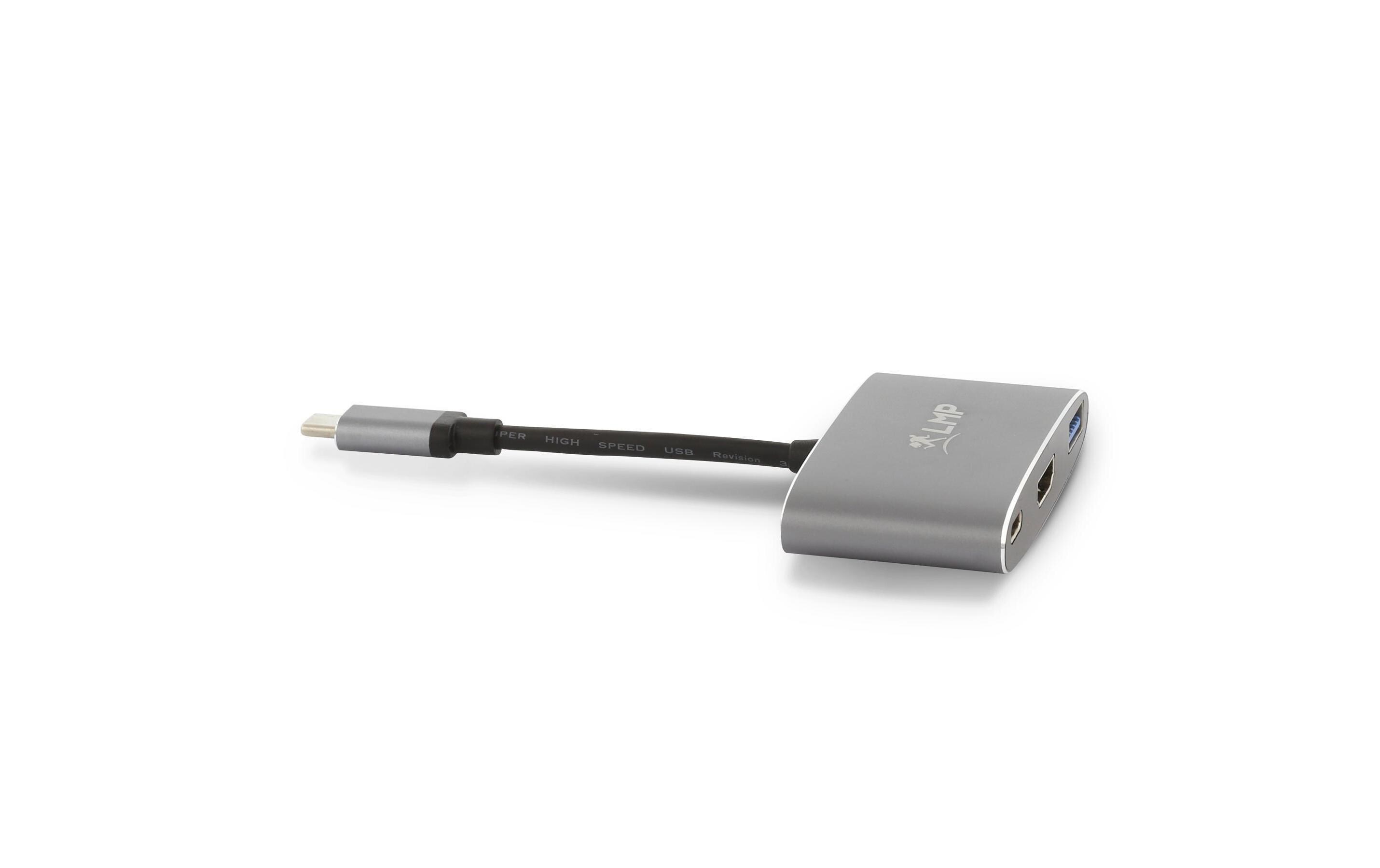 Multiadapter USB-C - HDMI USB 3.0 SpacegrauSchnittstellenerweiterung für USB Typ C Geräte