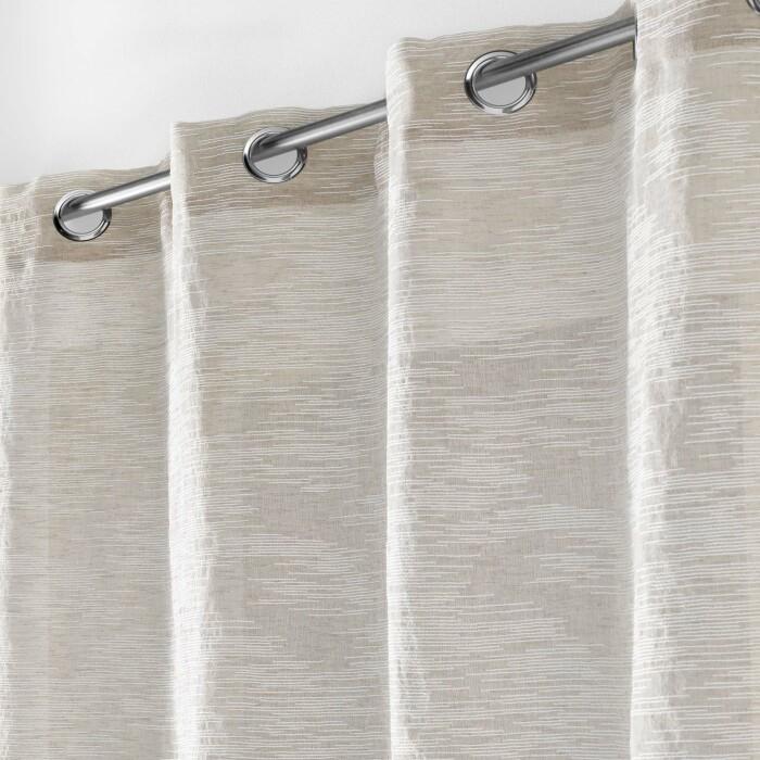 PANNEAU A OEILLETS 140X240CM EFFET LIN ZEBRA LIN