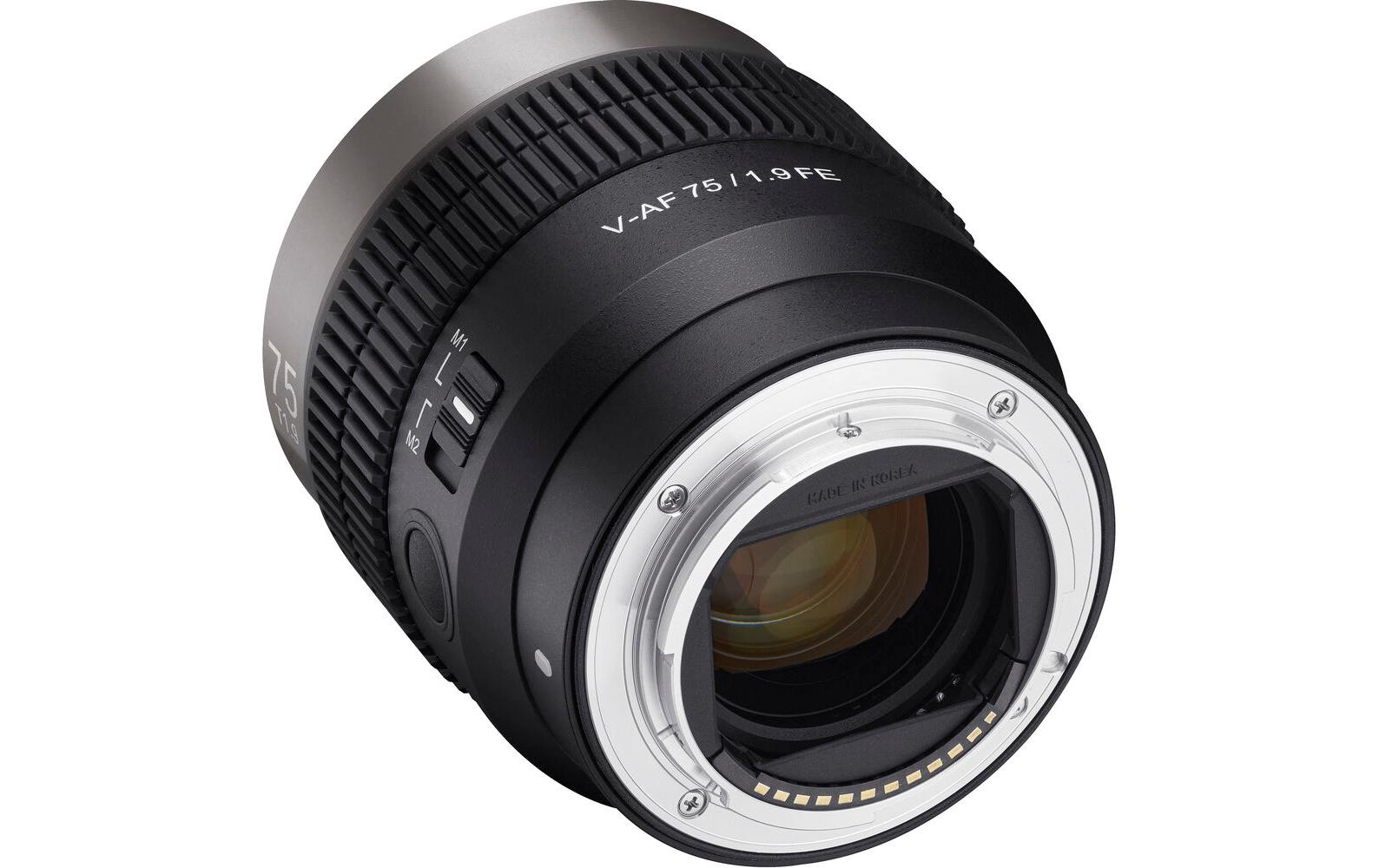 Festbrennweite V-AF 75mm T1.9 – Sony E-Mount<br>Hochwertiges Video-Autofokus-Objektiv