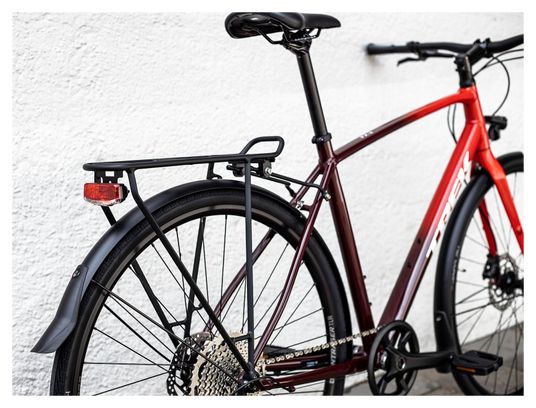 Vélo de Ville Trek FX 3 Disc Equipped Shimano Deore 10V 700 mm Rouge Viper 2023