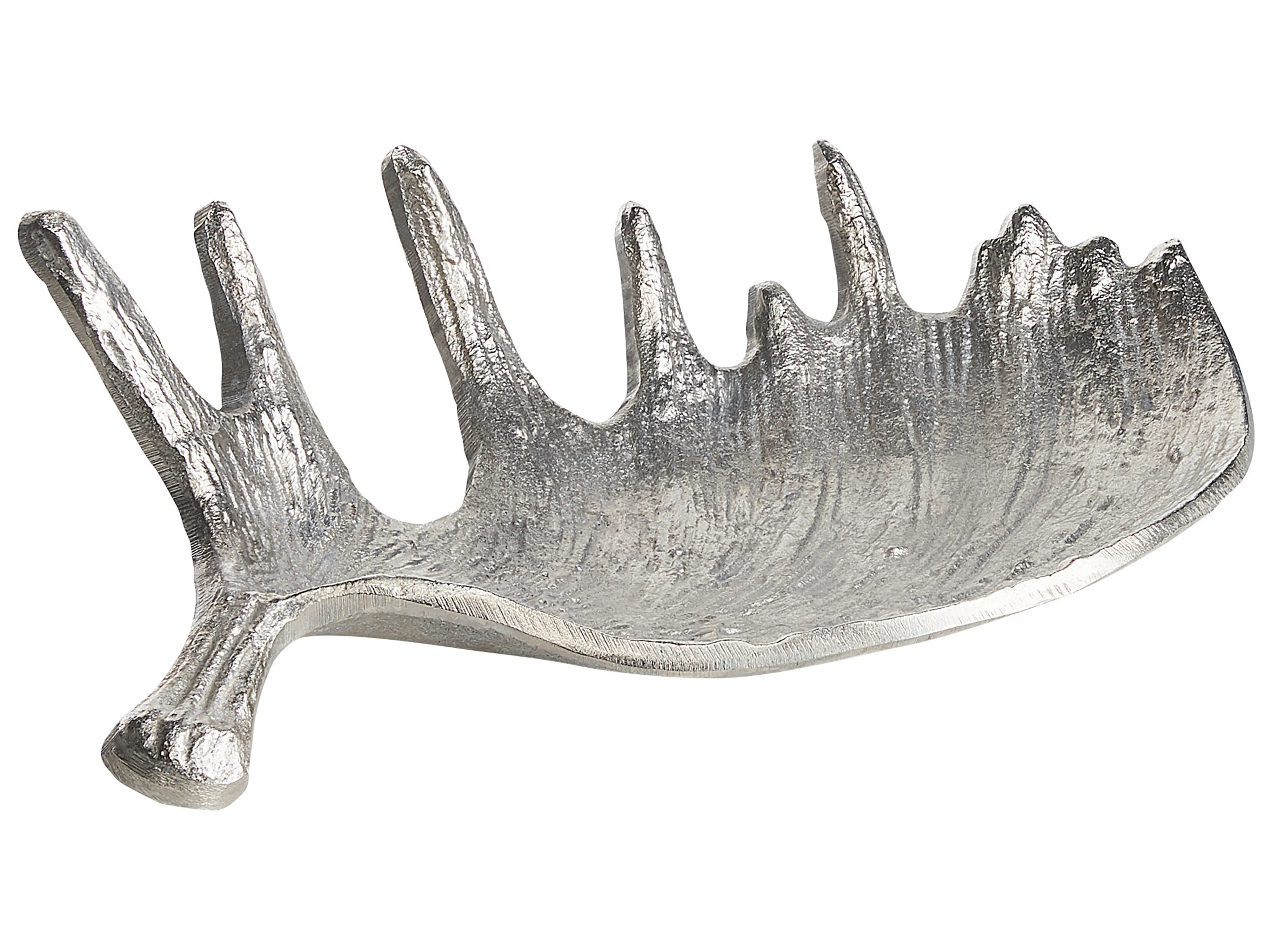 Decoratieve schaal Eland gewei CARTHAGE Metaal Zilver